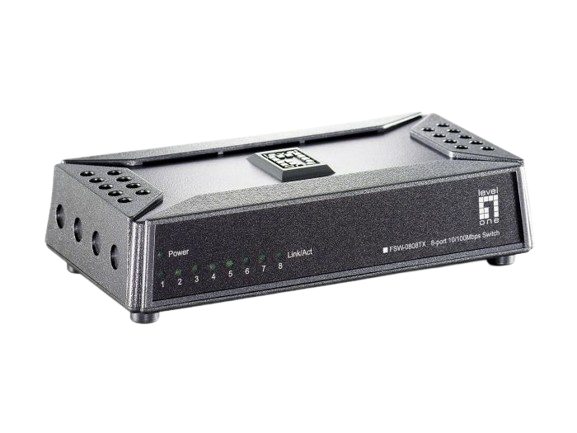 8 PORT 10/100Mbps Ethernet Switch with Magnetic base